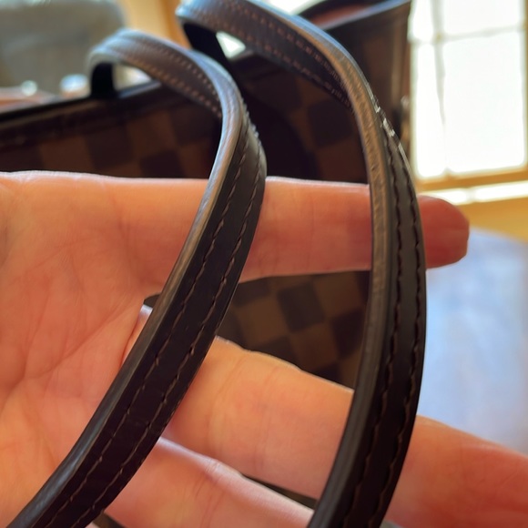 **SOLD**Louis Vuitton Neverfull MM Damier Ebene Ballerine Pink Tote Handbag EUC - Picture 5 of 15